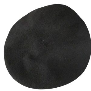 Arlin Fifth Avenue 100% Wool Classic French Black Beret One Size Chic Classy